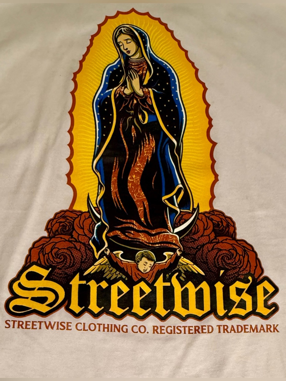 Streetwise Virgin Mary Men’s T-Shirt